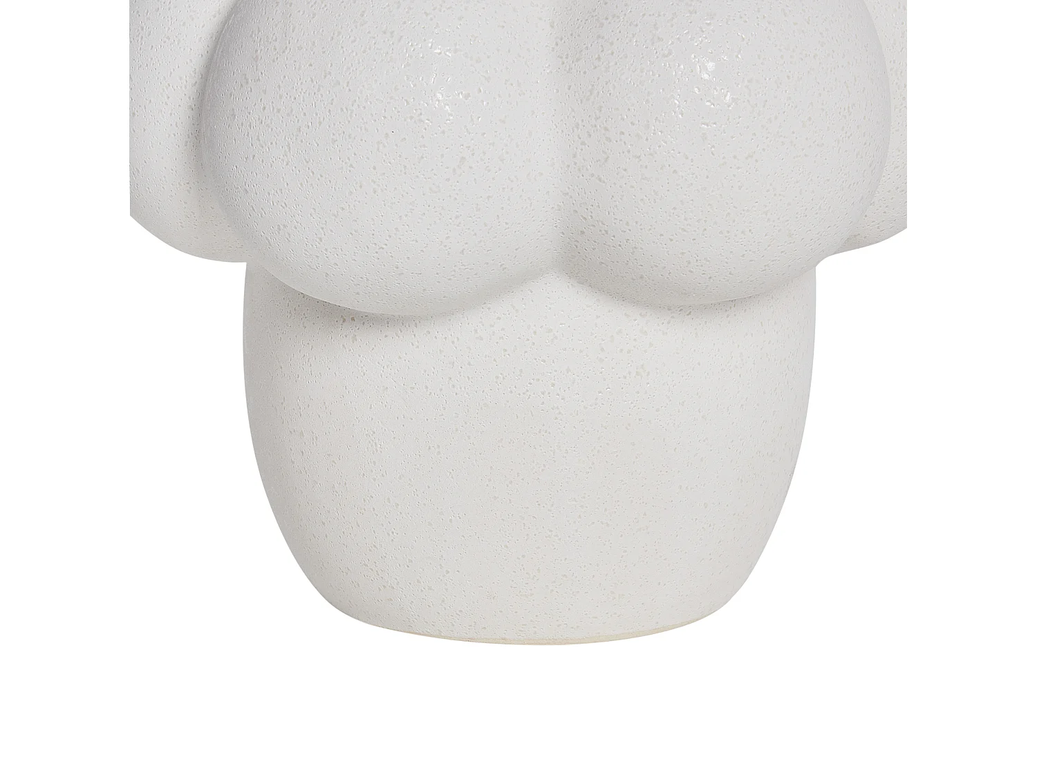 Vase à fleurs VIMBA Grès 32 cm Blanc cassé