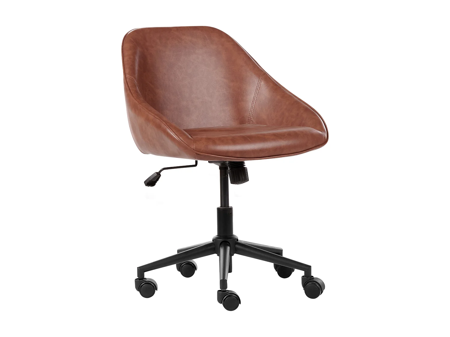 Chaise de bureau BARDSDALE Cuir PU Marron