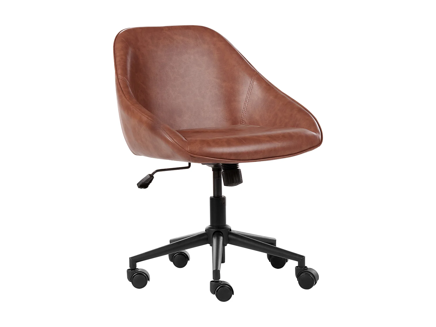 Chaise de bureau BARDSDALE Cuir PU Marron