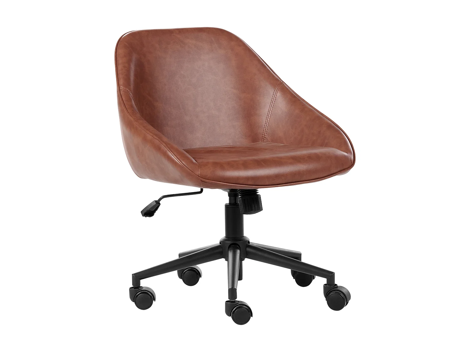 Chaise de bureau BARDSDALE Cuir PU Marron