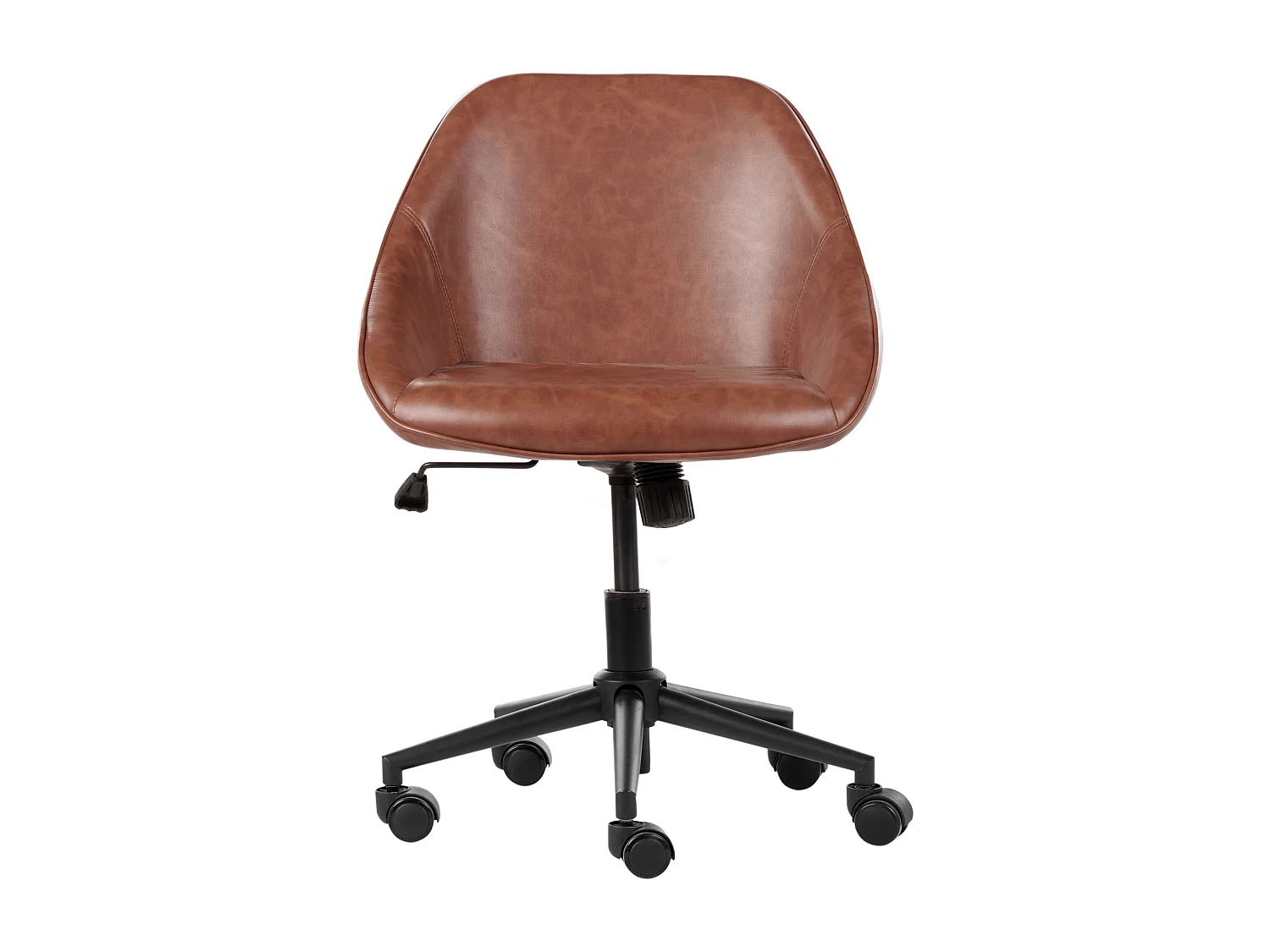 Chaise de bureau BARDSDALE Cuir PU Marron