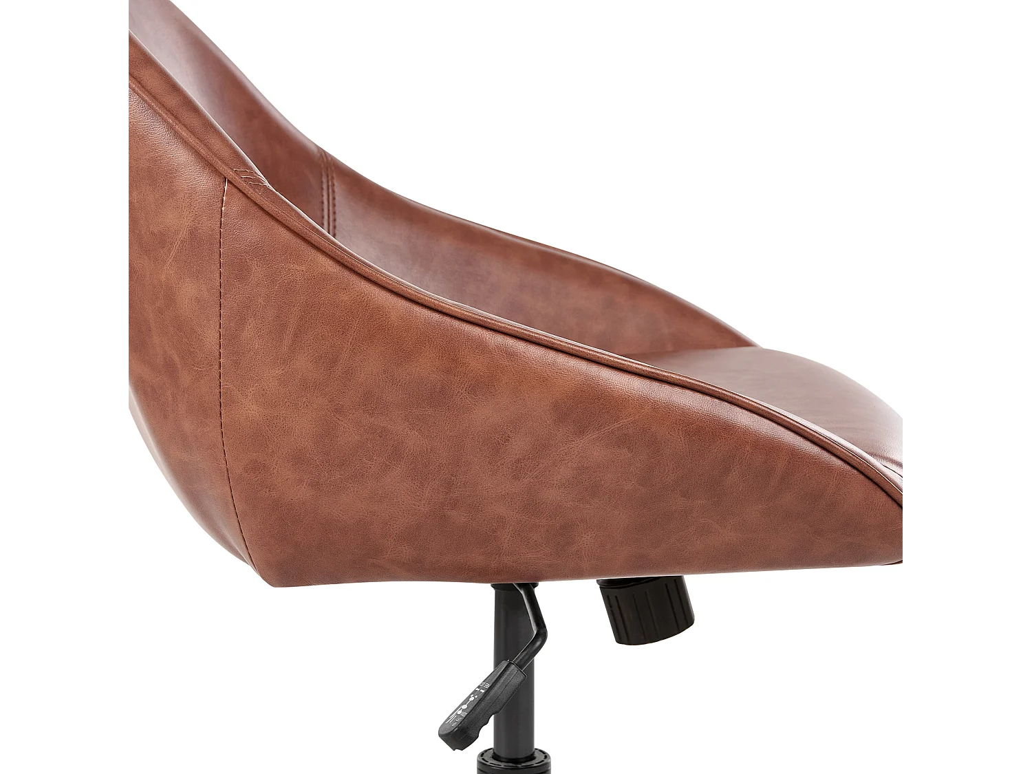 Chaise de bureau BARDSDALE Cuir PU Marron