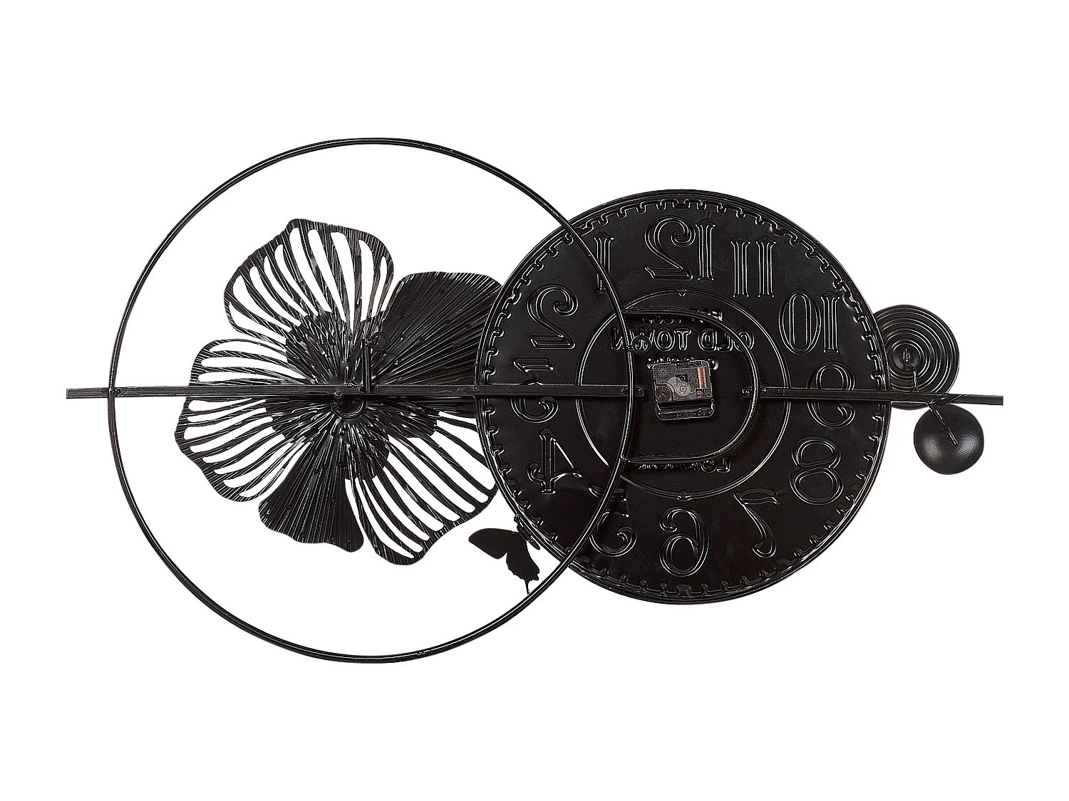 Horloge murale BERKERIUM 90 cm Métal Bleu
