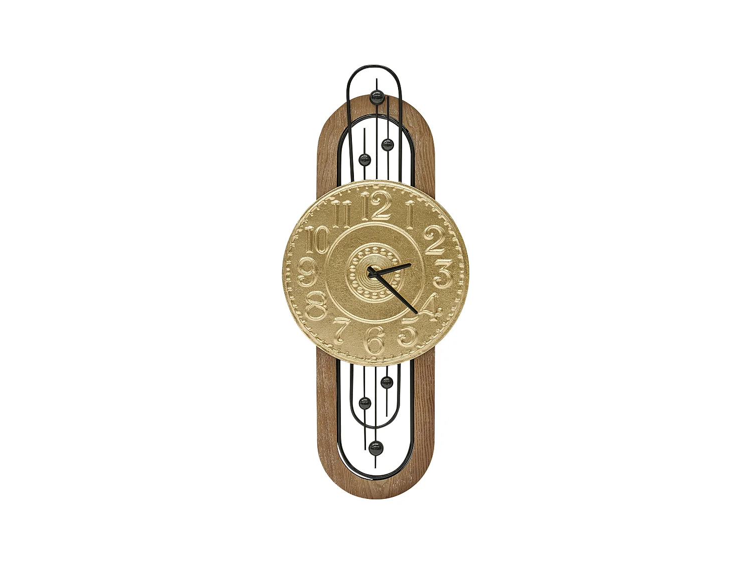 Horloge murale NOBELIUM 36 cm Métal Doré