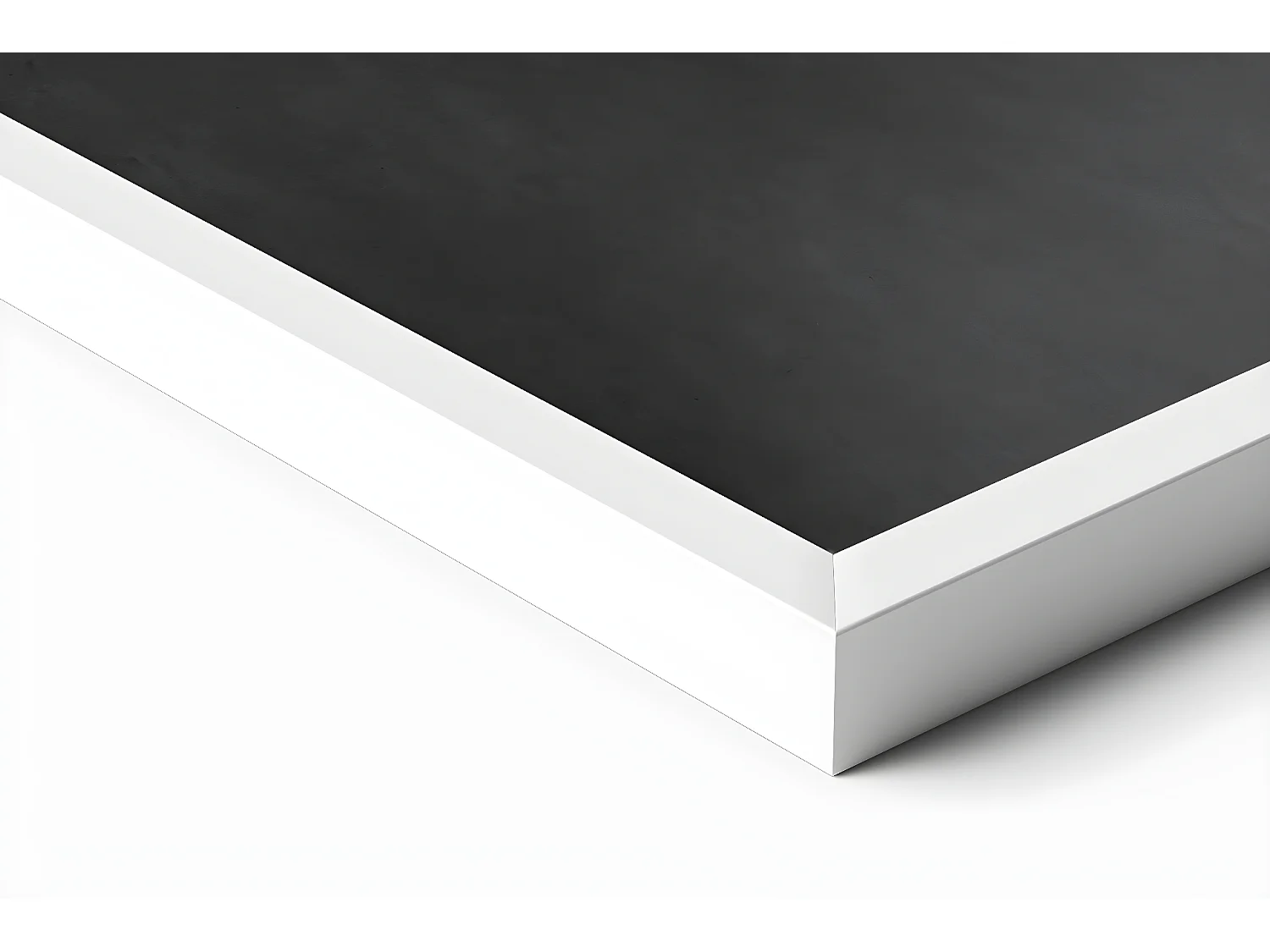 Tableau noir grand et solide, cadre blanc, niveau vertical 100x70 cm + craie de couleur, tableau minimaliste pour le bureau, organisation de l'espace