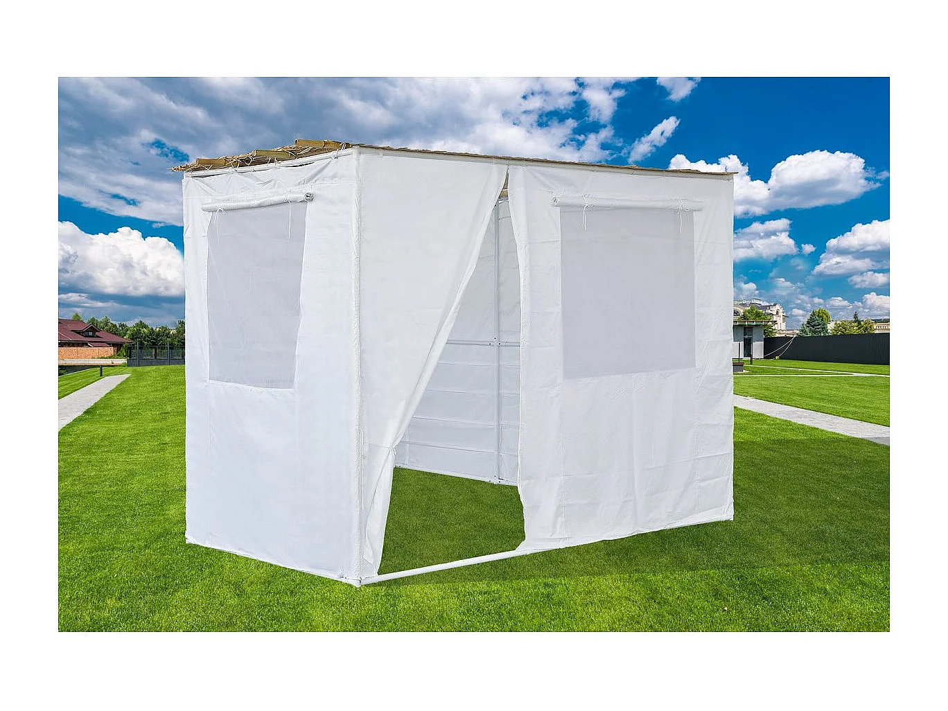 Souccah en Kit NINA ajustable - 3 x 2 - 1 Rouleau de bambou et 3 tasseau de bois