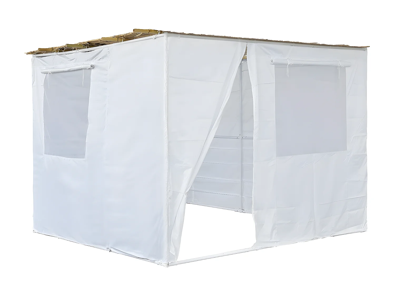 Souccah en Kit NINA ajustable 3 x 3 -3 Rouleaux de bambou et 3 tasseaux de bois