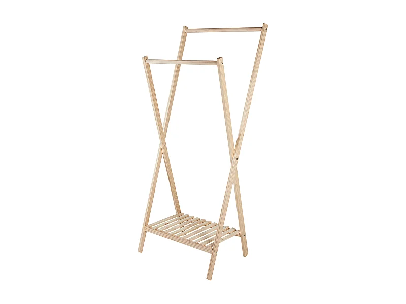 Wieszak na ubrania DENVER Jasnobrązowy