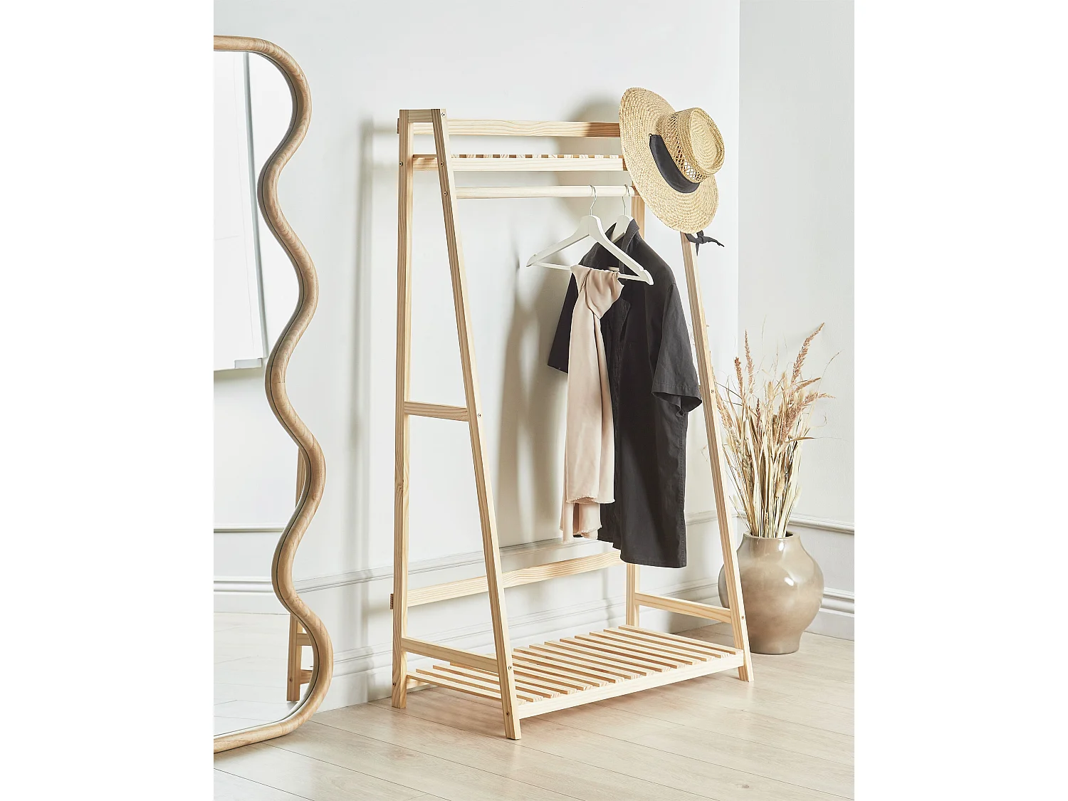 Garderobenständer BAKER Hellbraun
