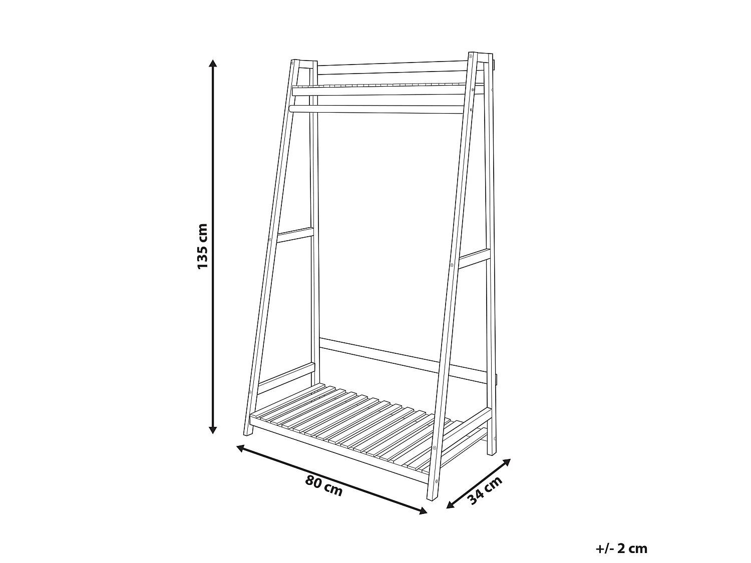 Coat Stand BAKER Light Brown