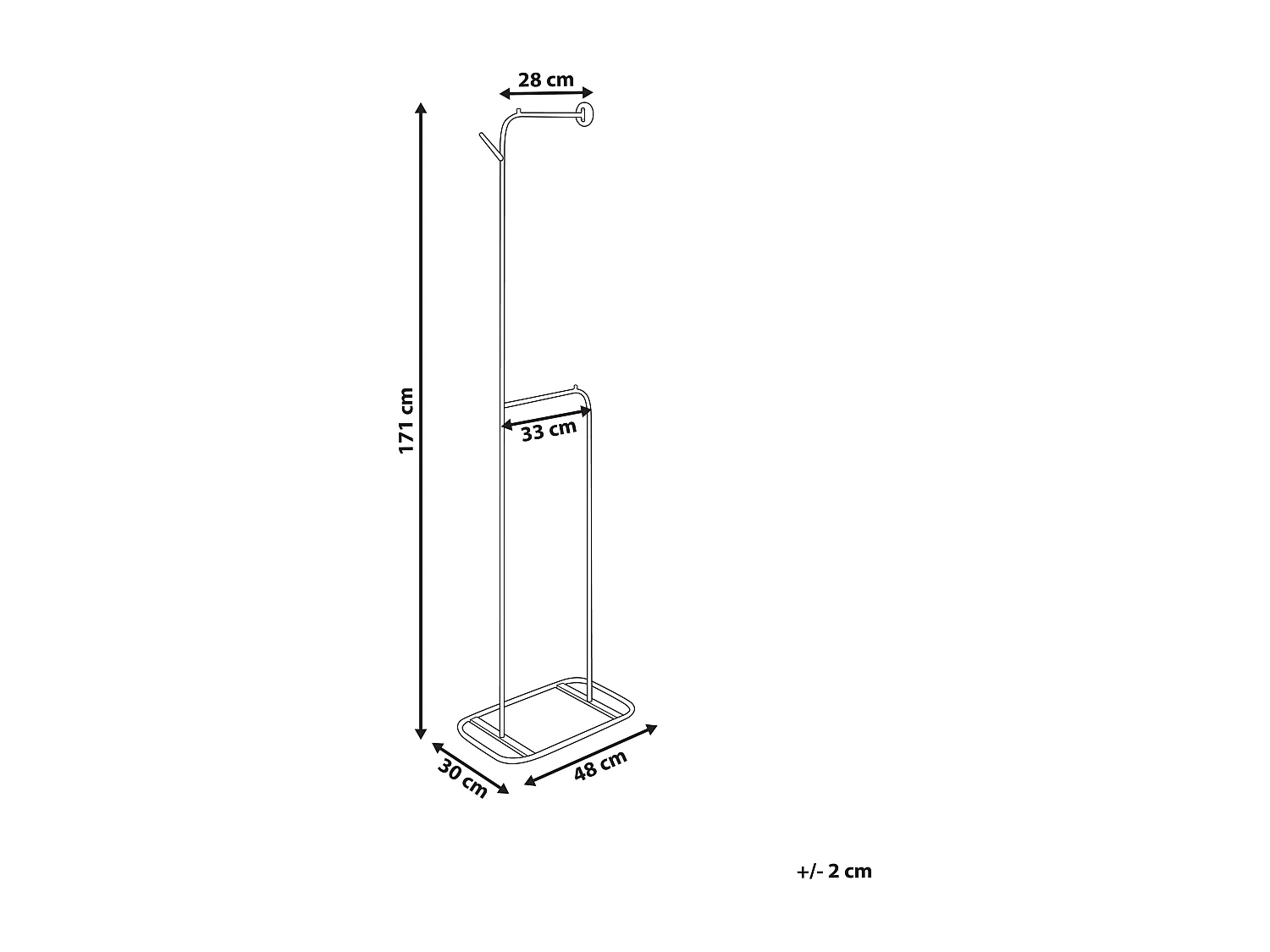 Porte-manteau EUREKA Noir