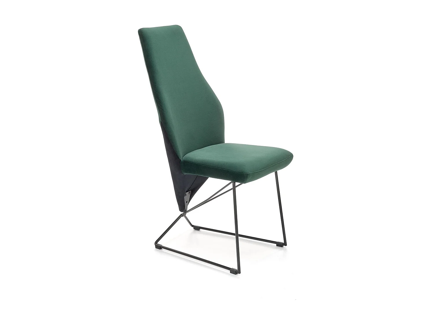 Chaise K485/Tissu-Velours/Vert