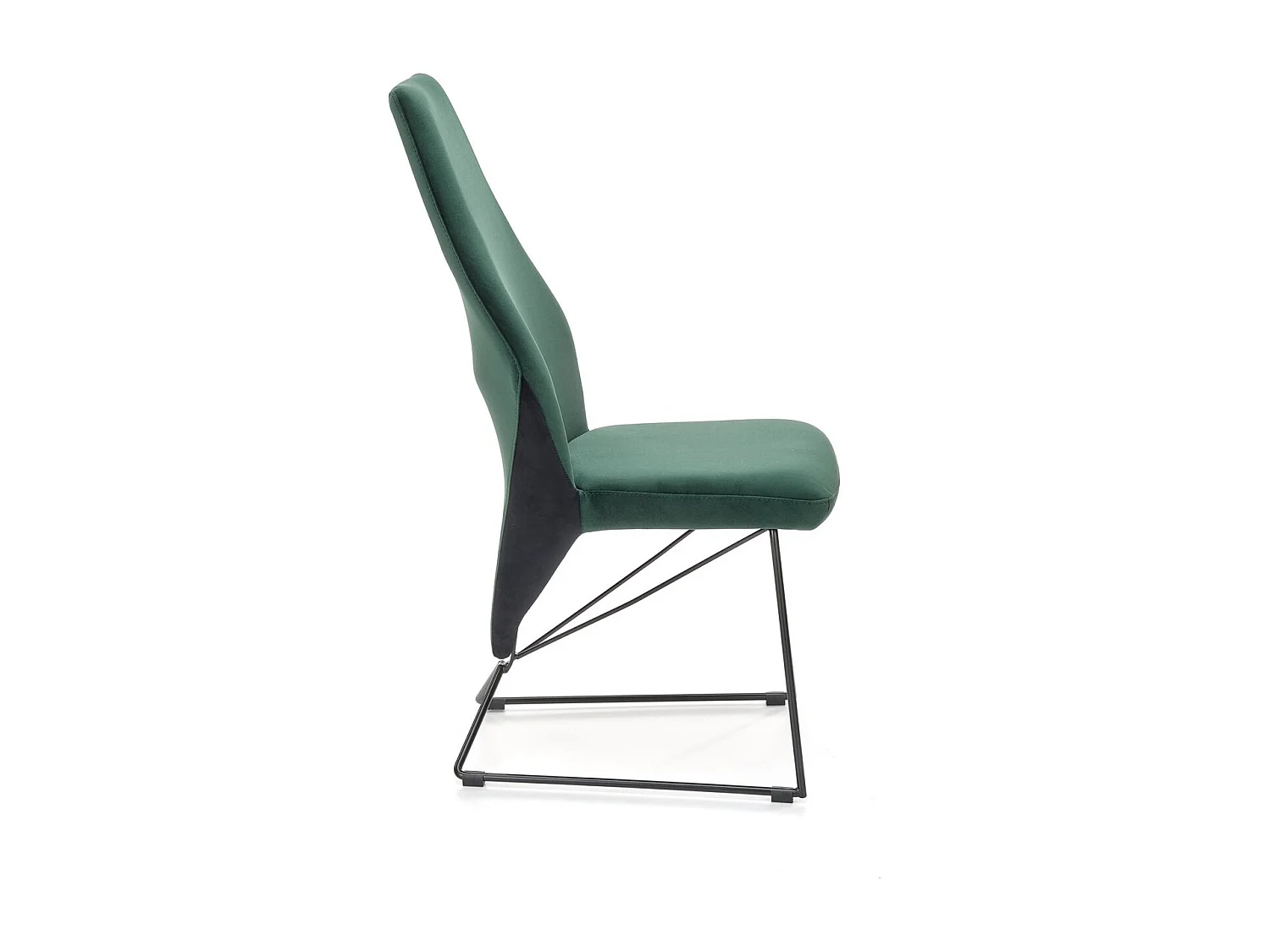 Chaise K485/Tissu-Velours/Vert