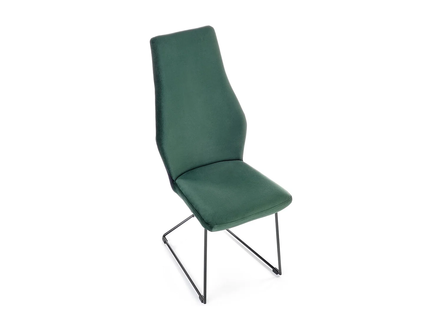 Chaise K485/Tissu-Velours/Vert