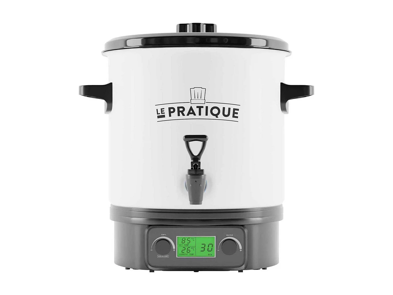 Stérilisateur automatique en émail écran LCD avec 6 bocaux Stérilisateur + 6 bocaux de 350 ml