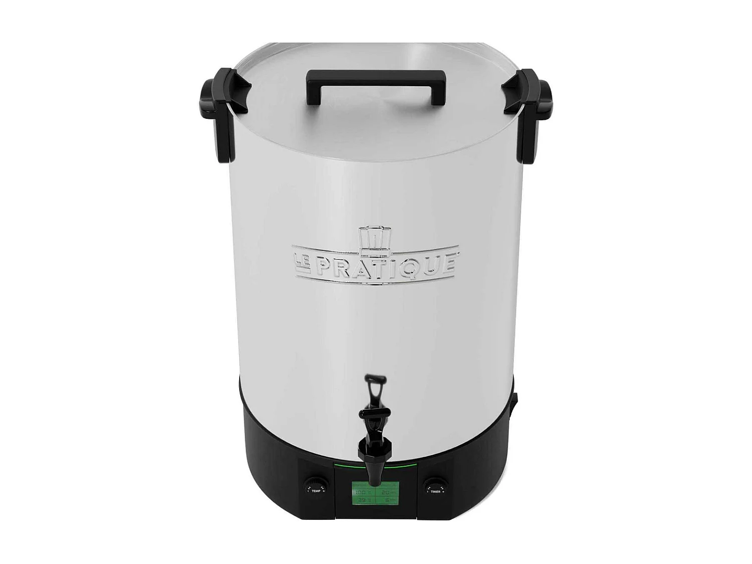 Stérilisateur automatique en émail écran LCD avec 12 bocaux Stérilisateur + 6 bocaux de 125 ml + 6 bocaux de 200 ml