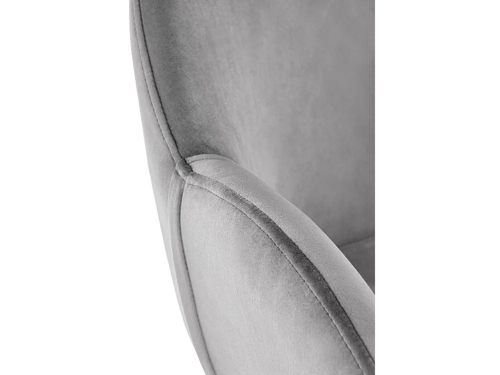 Chaise K480/Tissu Velours/Gris