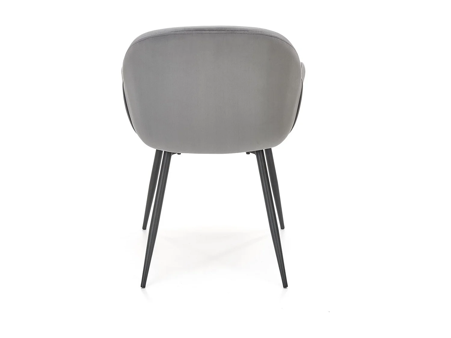 Chaise K480/Tissu Velours/Gris