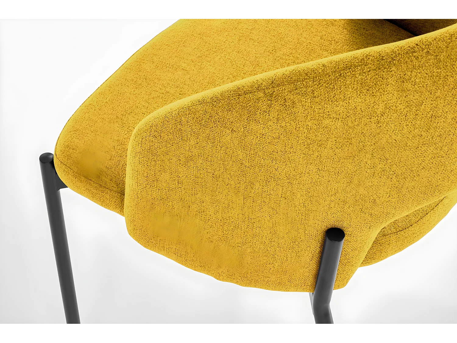 Chaise K373 /Tissu/Jaune