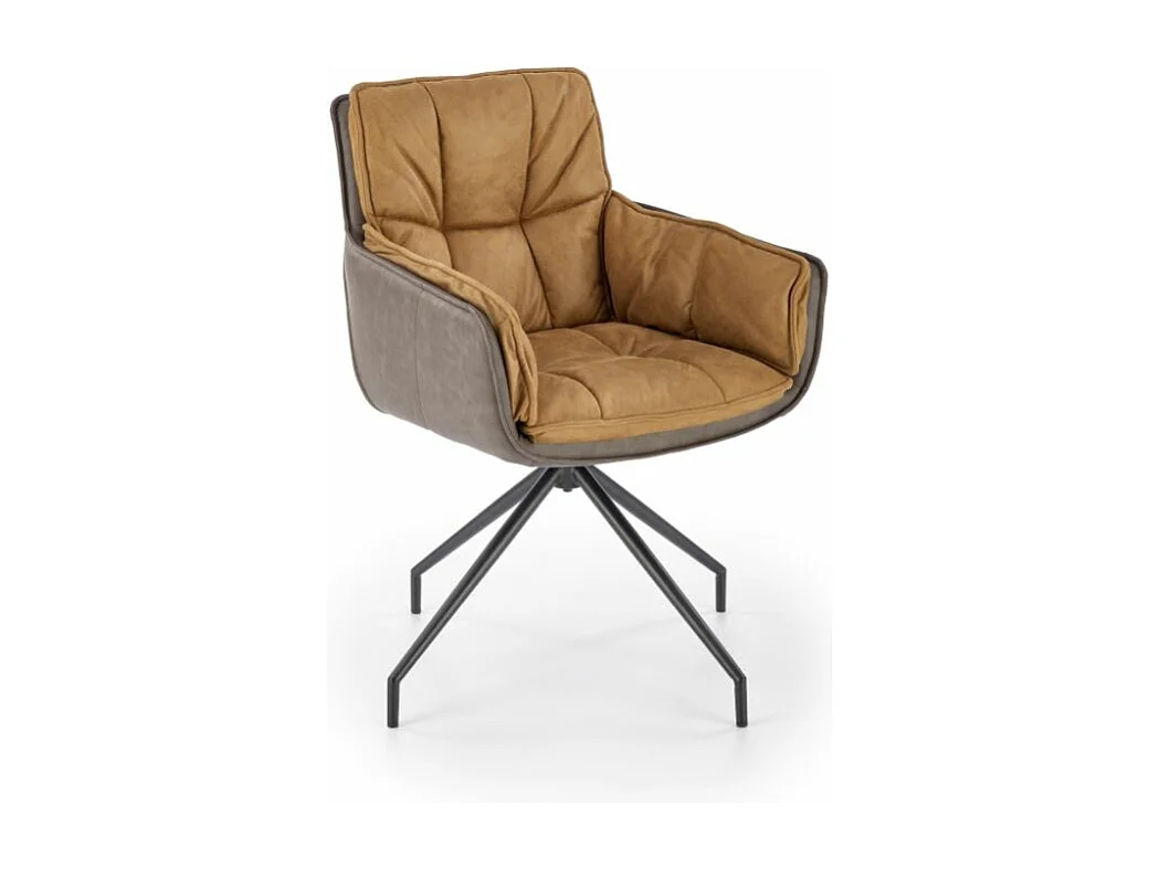 Chaise K523/Faux cuir/Marron