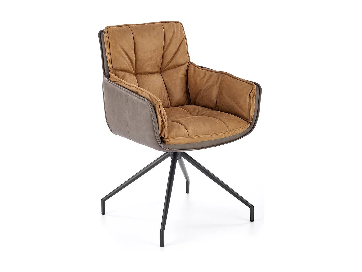 Chaise K523/Faux cuir/Marron