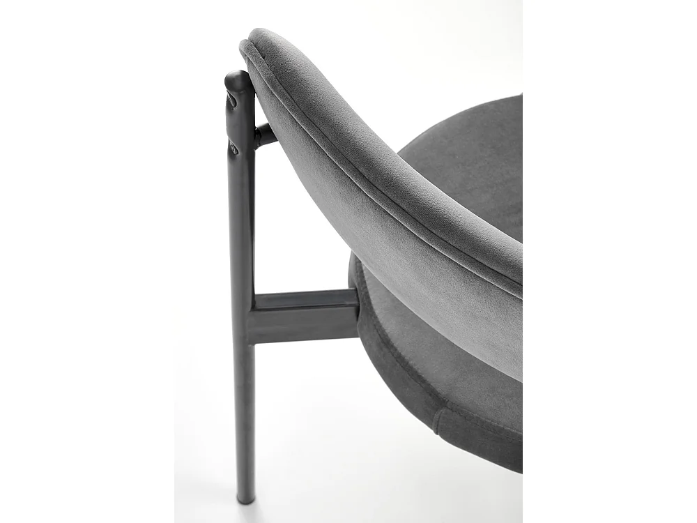 Sedia K509/Tessuto-Velluto/Grigio