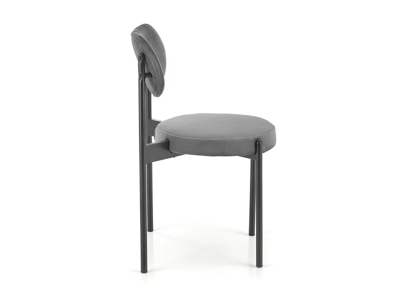 Sedia K509/Tessuto-Velluto/Grigio