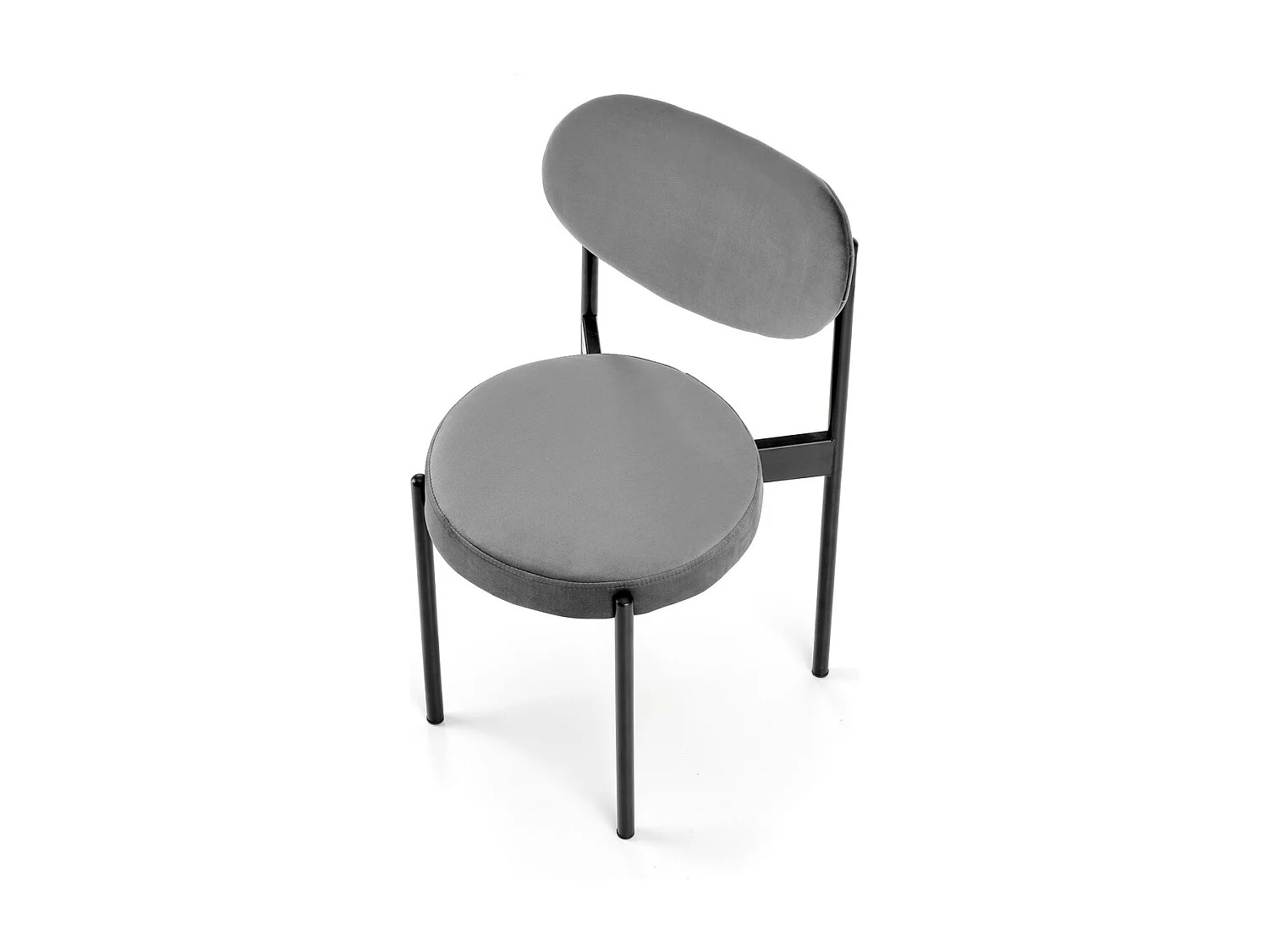 Sedia K509/Tessuto-Velluto/Grigio