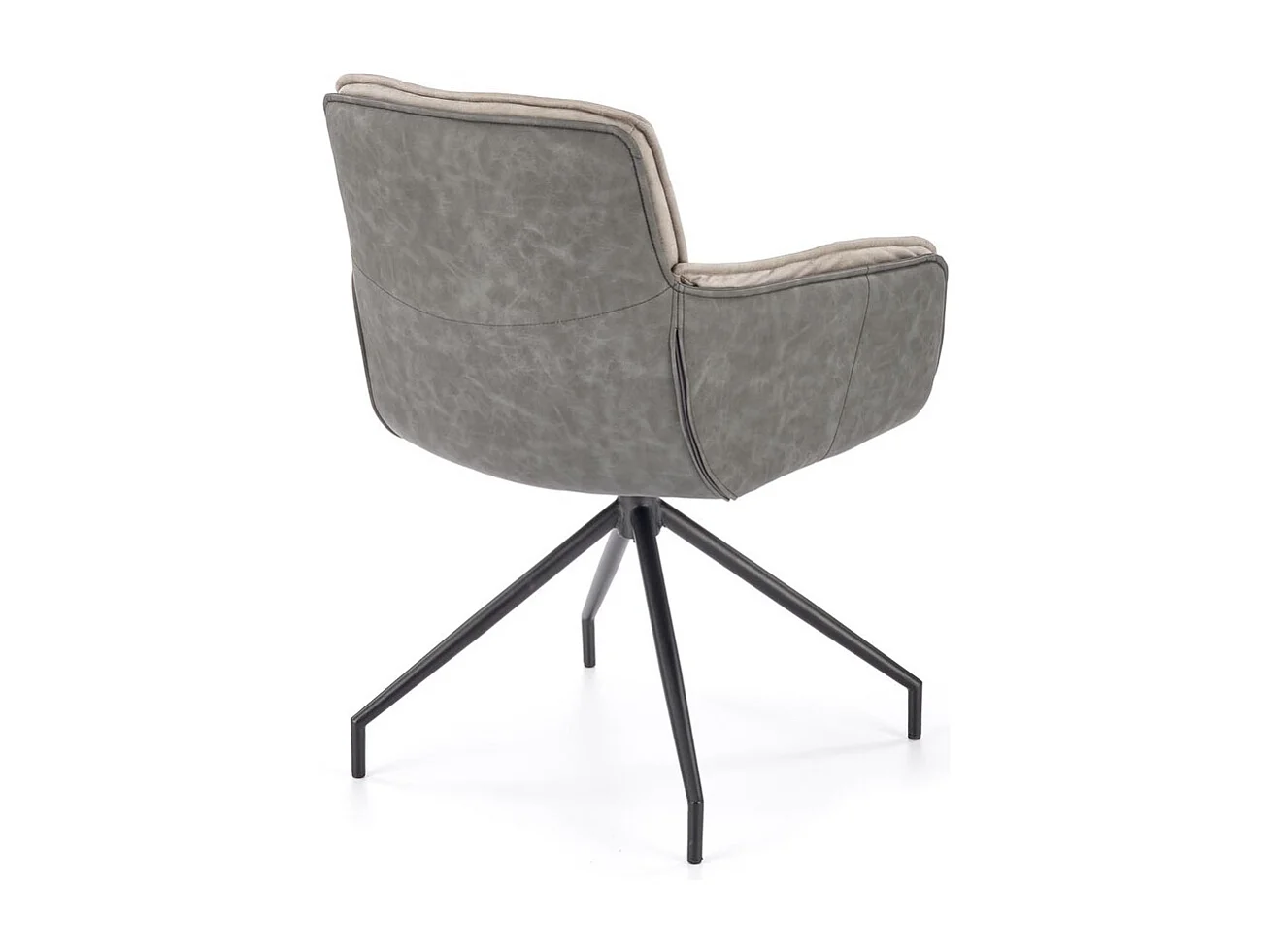 Chaise K523/Faux cuir/Gris