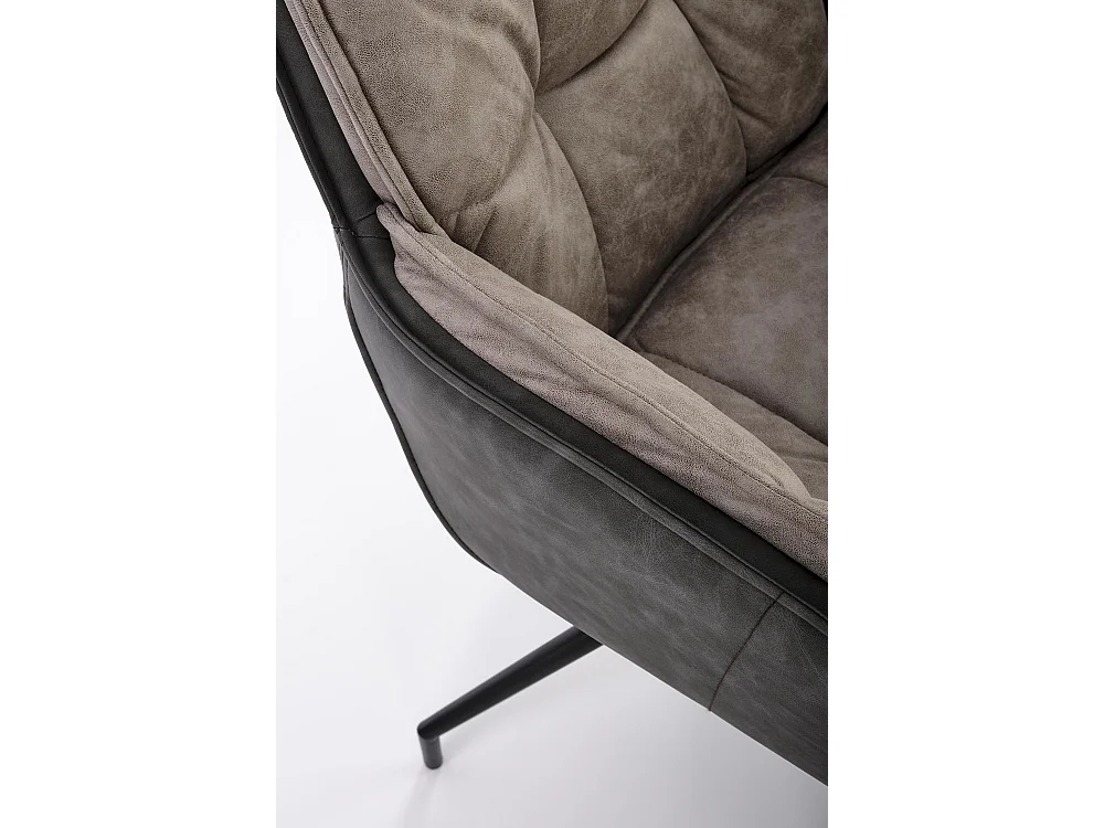 Stuhl K523/Kunstleder/Grau