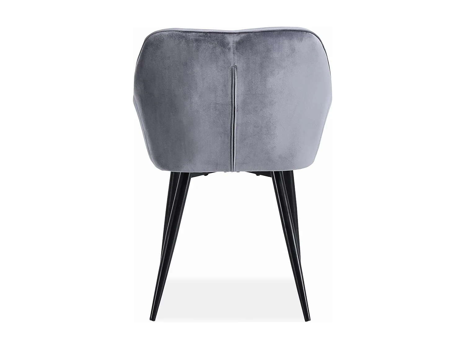 Chaise K487/Tissu-Vellours/Gris