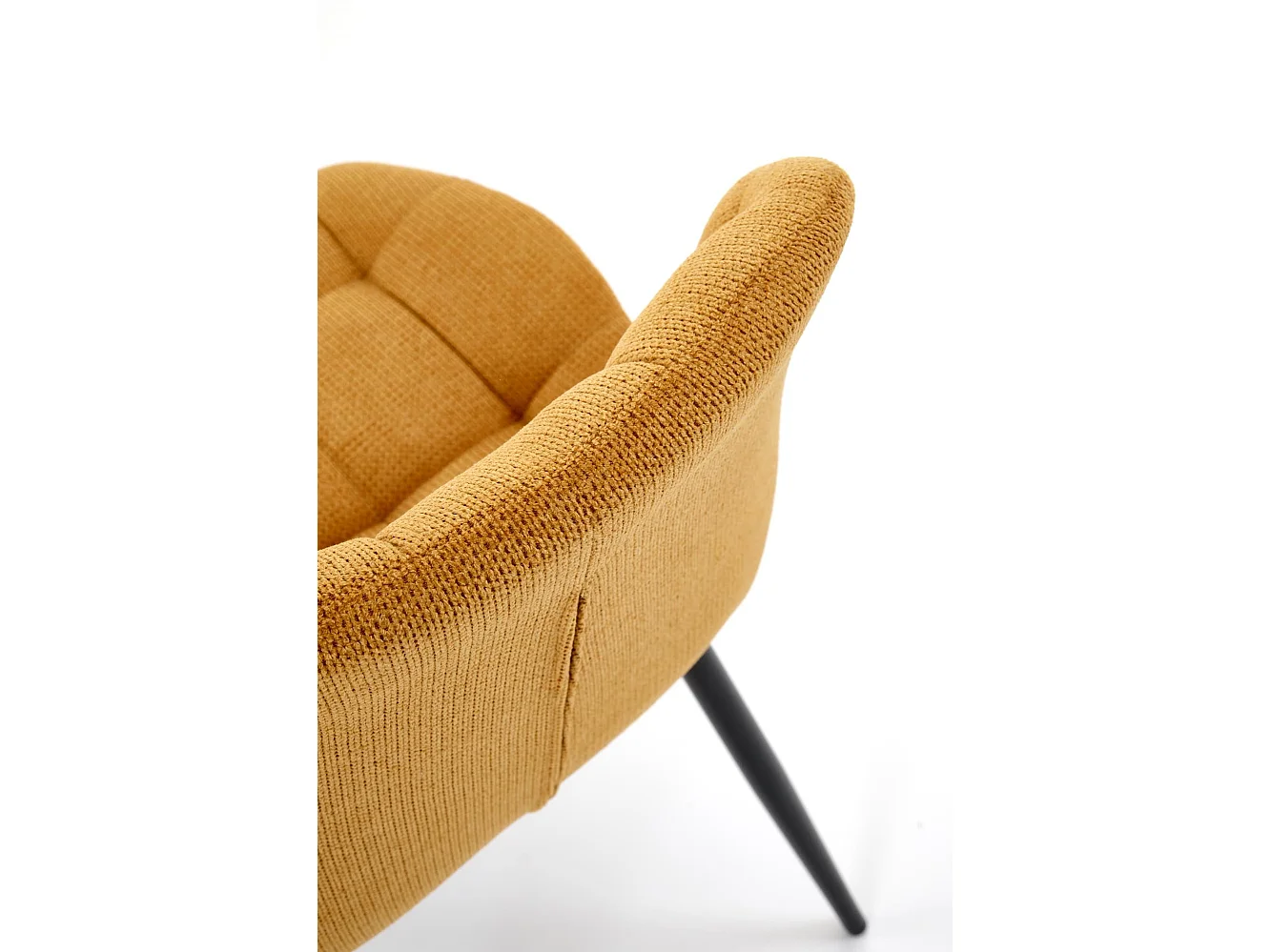 Krzesło tapicerowane K548 musztardowe