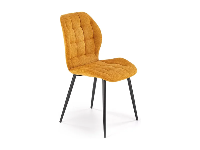 Krzesło tapicerowane K548 musztardowe