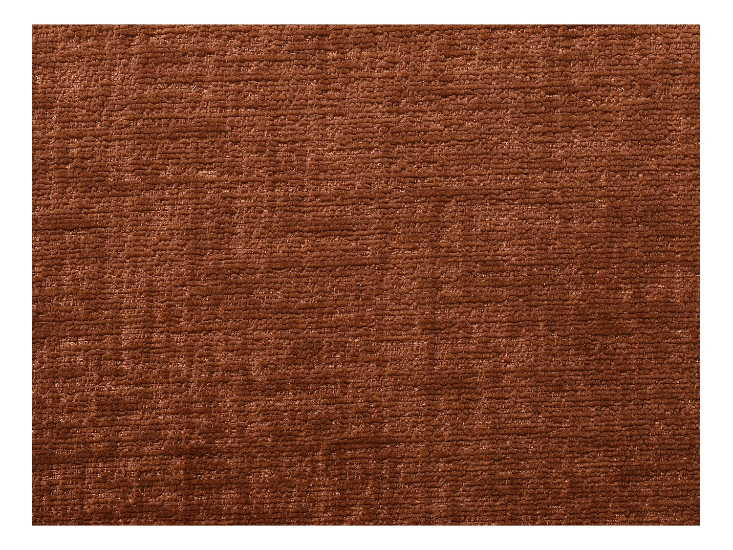 Stuhl mit Armlehnen 6er-Set - Stoff & schwarzes Metall - Terracotta - AVRELA