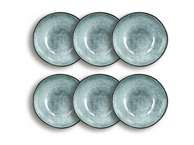 Ogo Living - Lot 6 Bols Aronal 500ml En Autres Ceramiques Bleu