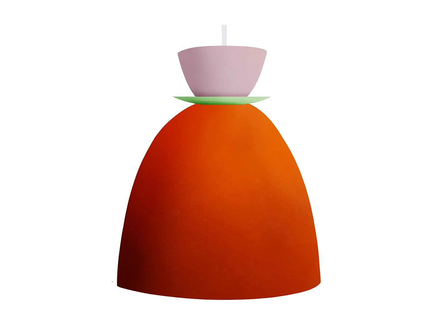 Applique TOSEL ,bois,Orange ,H30xD21,5xP28cm