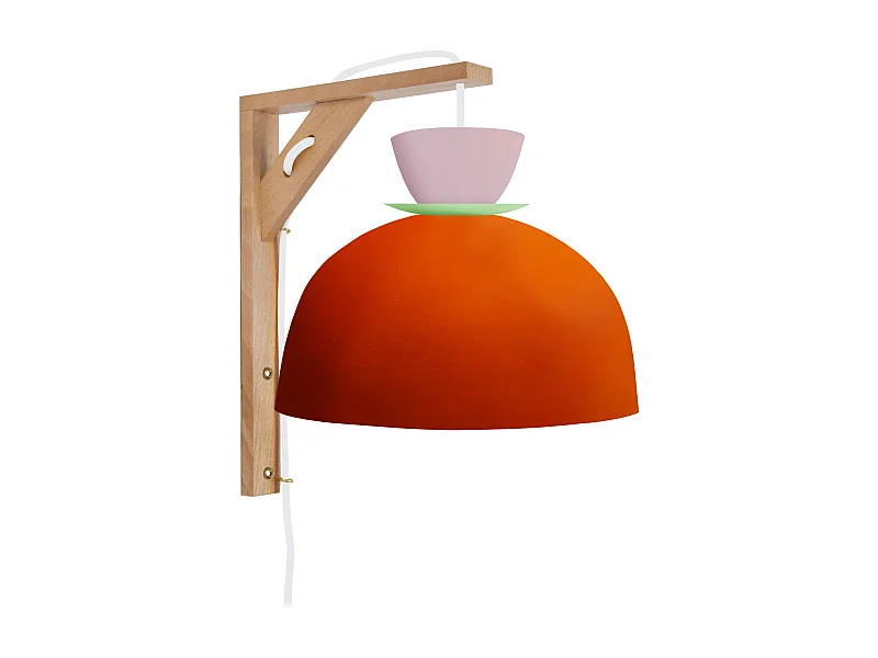 Applique 28cm. alliage rose