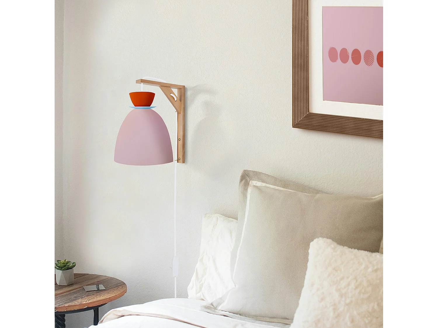 Applique 28cm. métal beige