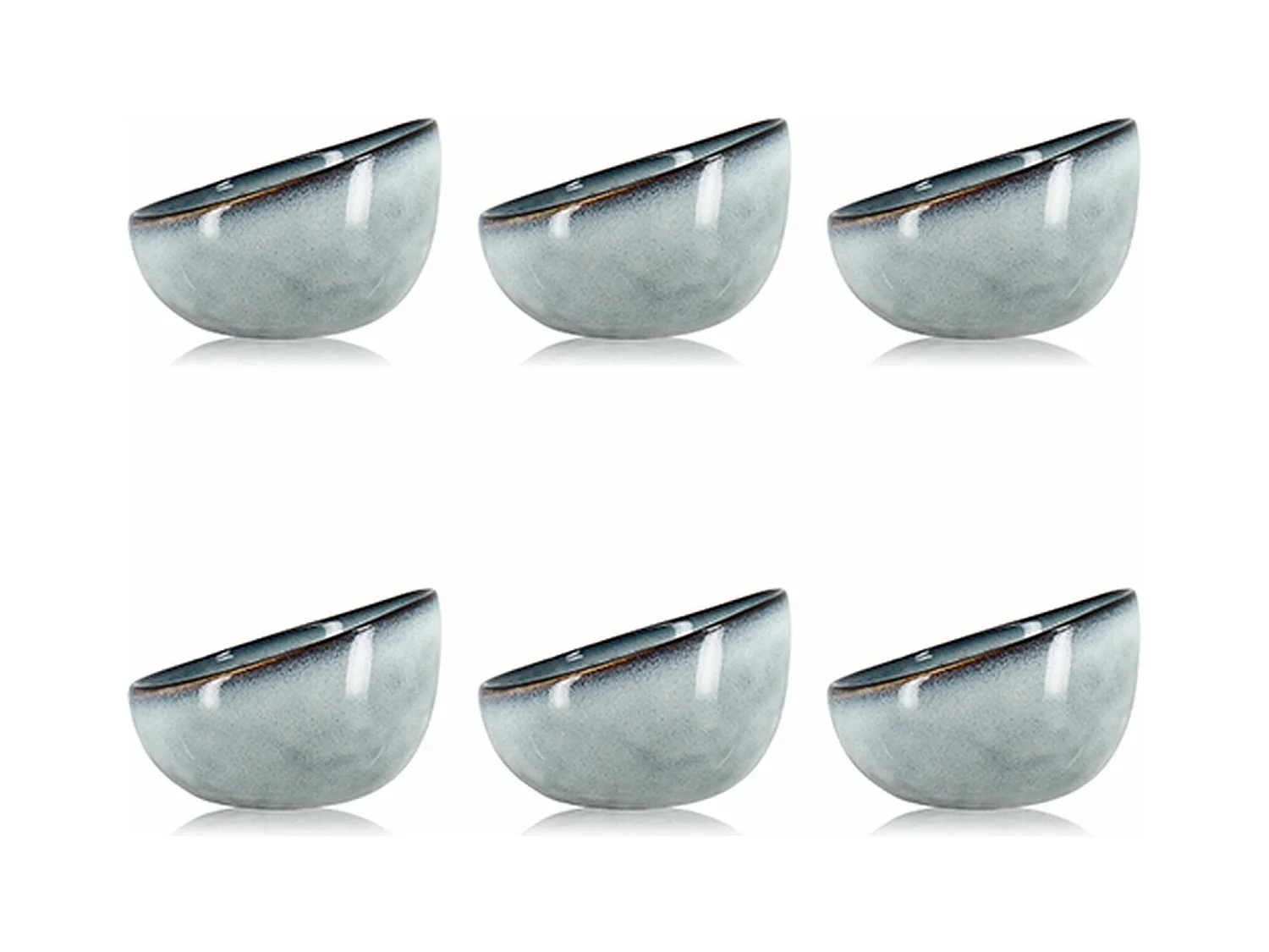 Ogo Living - Lot 6 Coupelles Aronal 12cm En Autres Ceramiques  Bleu