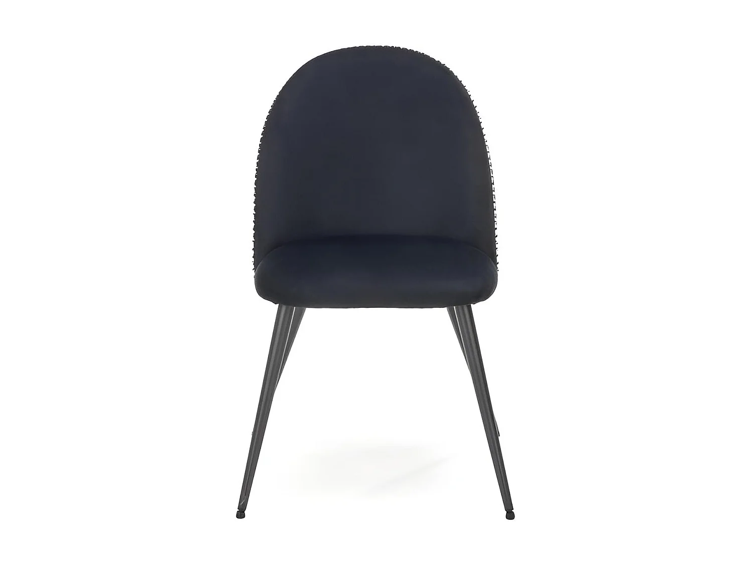 Sedia K478 /Tessuto-Velluto/Nero&Bianco