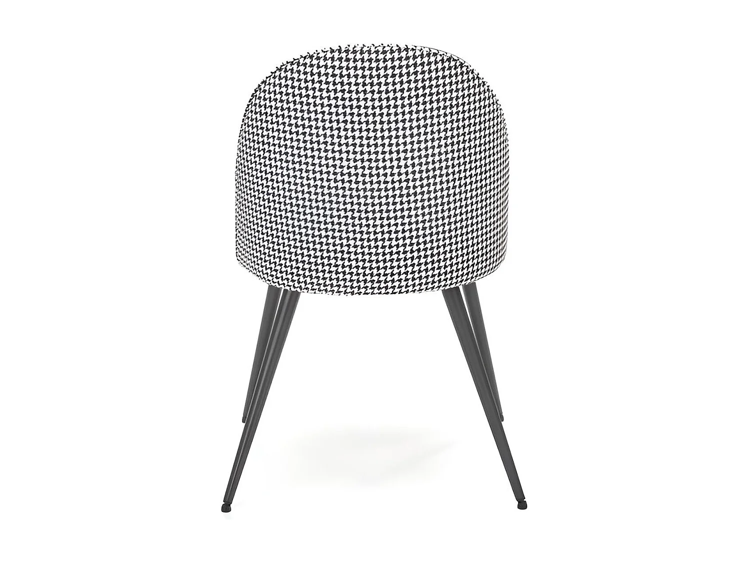 Sedia K478 /Tessuto-Velluto/Nero&Bianco