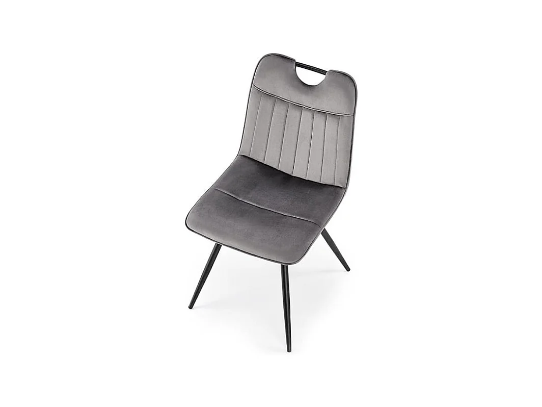 Chaise K521 /Tissu-Velours/Jaune