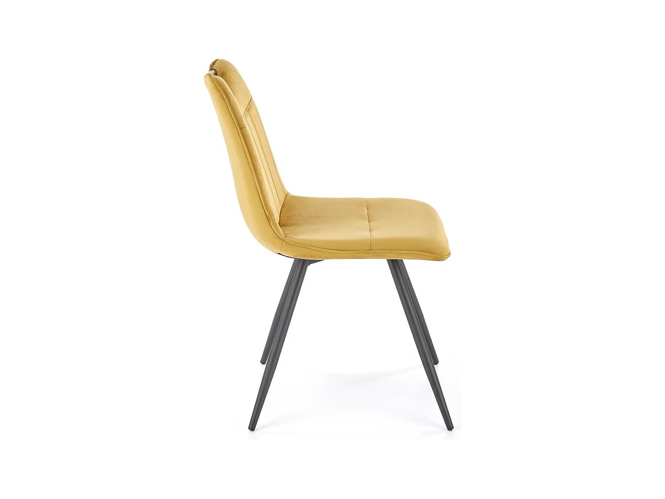 Chaise K521 /Tissu-Velours/Jaune