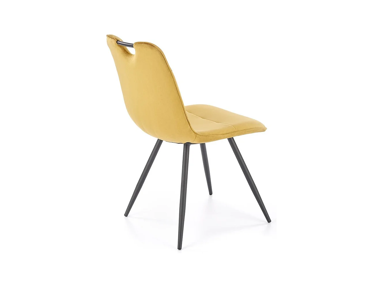 Chaise K521 /Tissu-Velours/Jaune