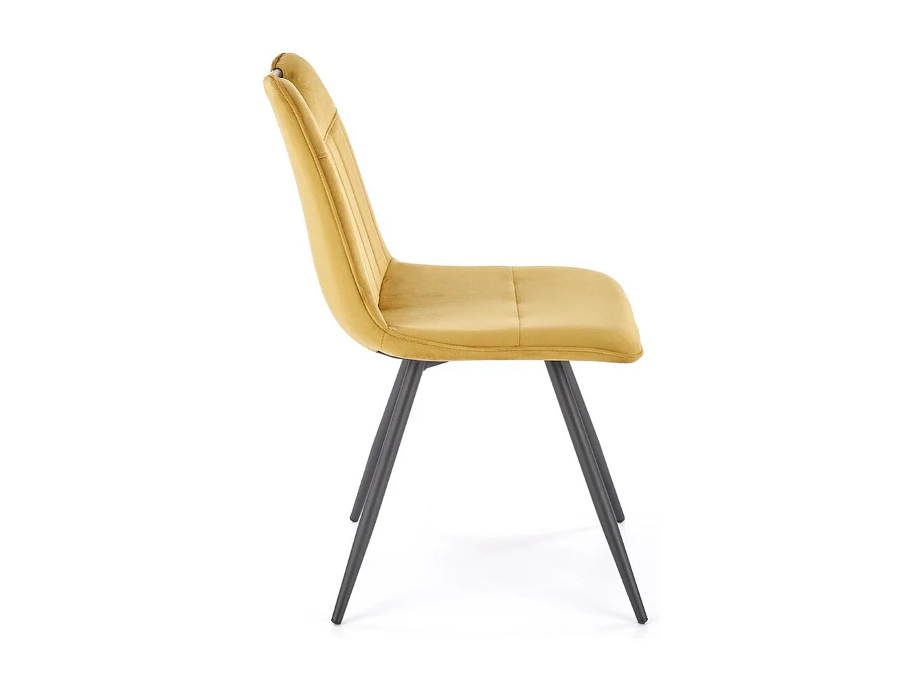 Chaise K521 /Tissu-Velours/Jaune