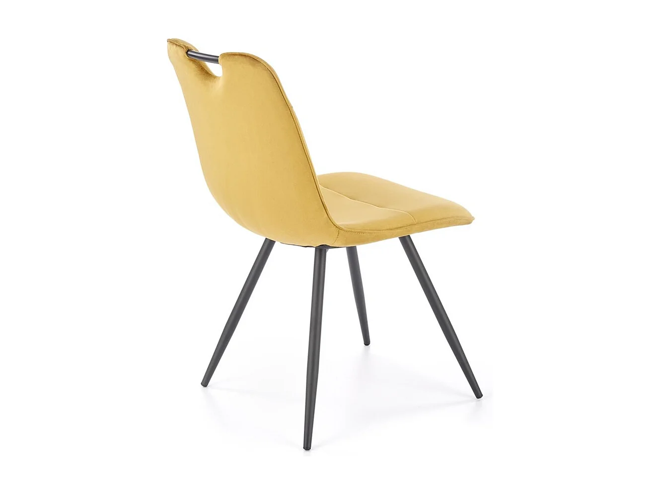 Chaise K521 /Tissu-Velours/Jaune