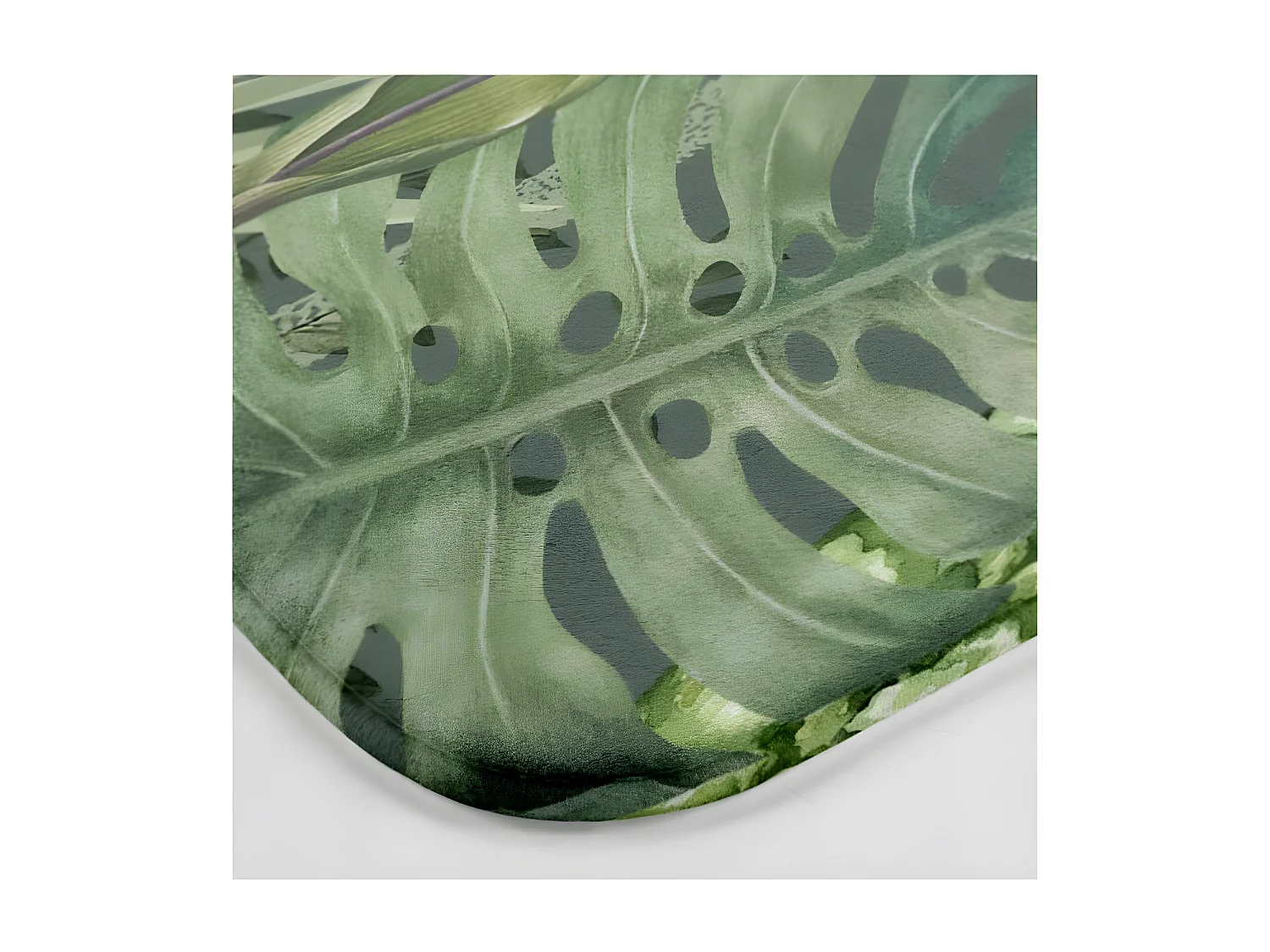 Tapis de Bain Imprimé "Vagabonde" 45x75cm Kaki