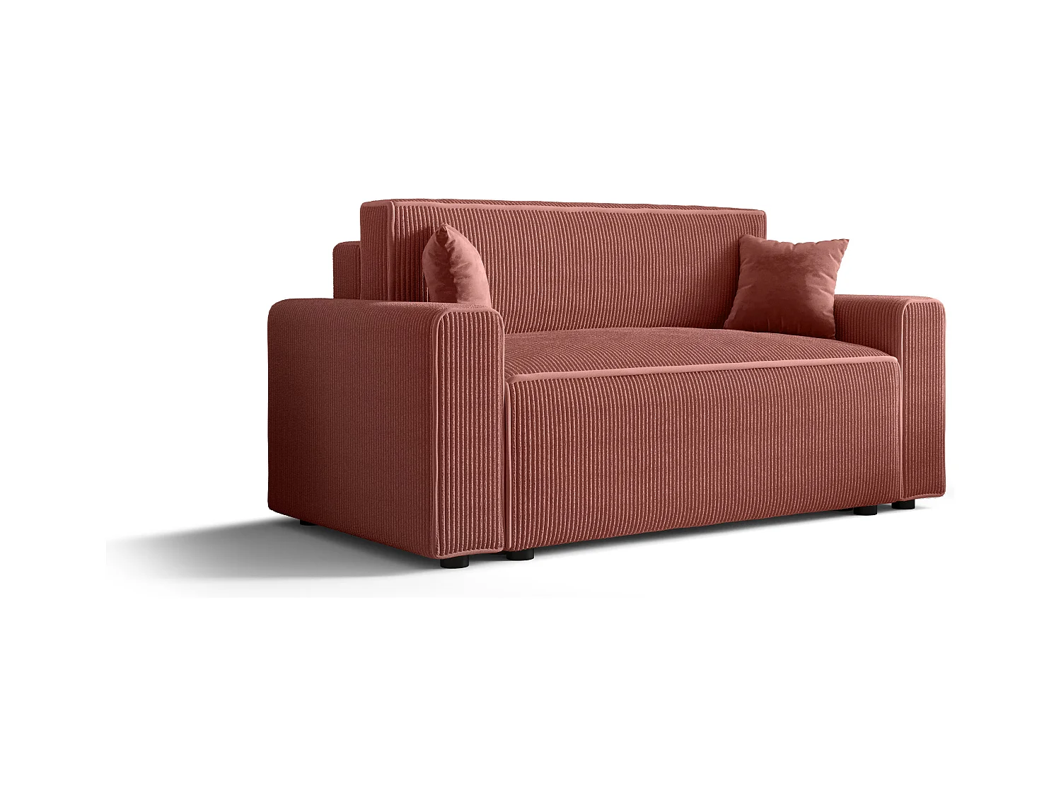 Sofa mit Schlaffunktion - 2 Sitzer - Rosa - MIRI-BIS