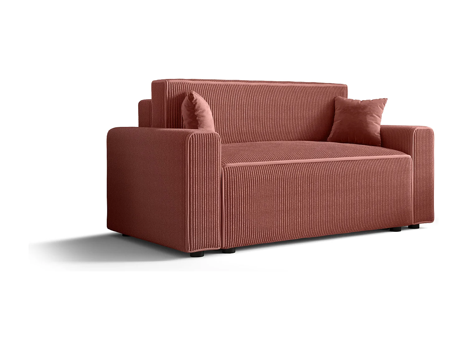 Sofa mit Schlaffunktion - 2 Sitzer - Rosa - MIRI-BIS