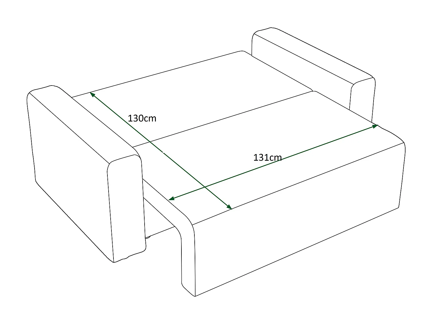 Sofa mit Schlaffunktion - 2 Sitzer - Rosa - MIRI-BIS